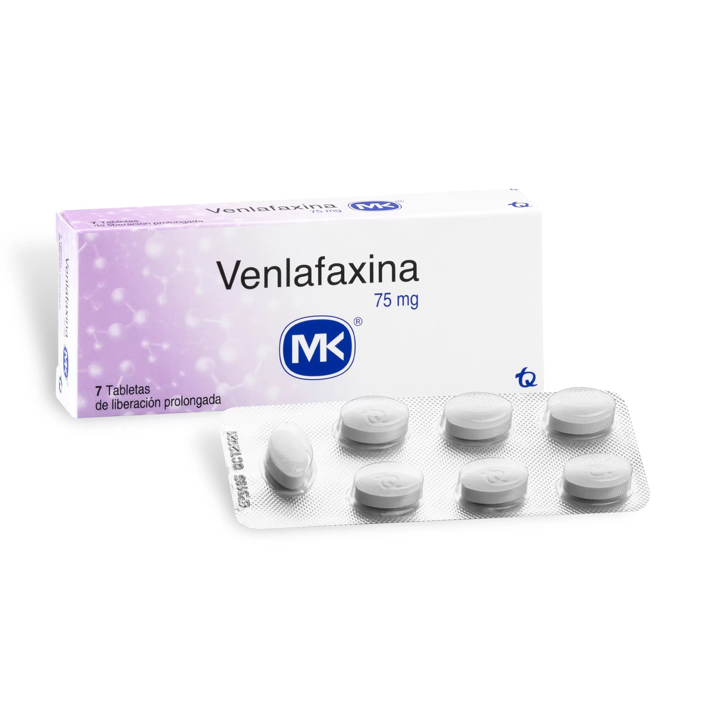 100019463 VENLAFAXINA 75 MG 7 TBS MK - Imagen 1