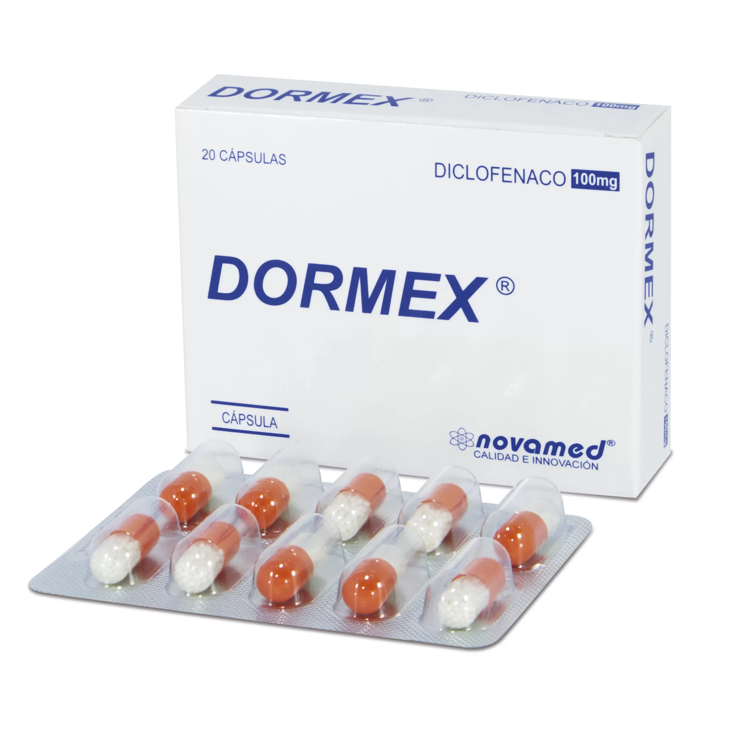 DICLOFENACO SODICO DORMEX 100 MG 20 CAPS - Imagen 1