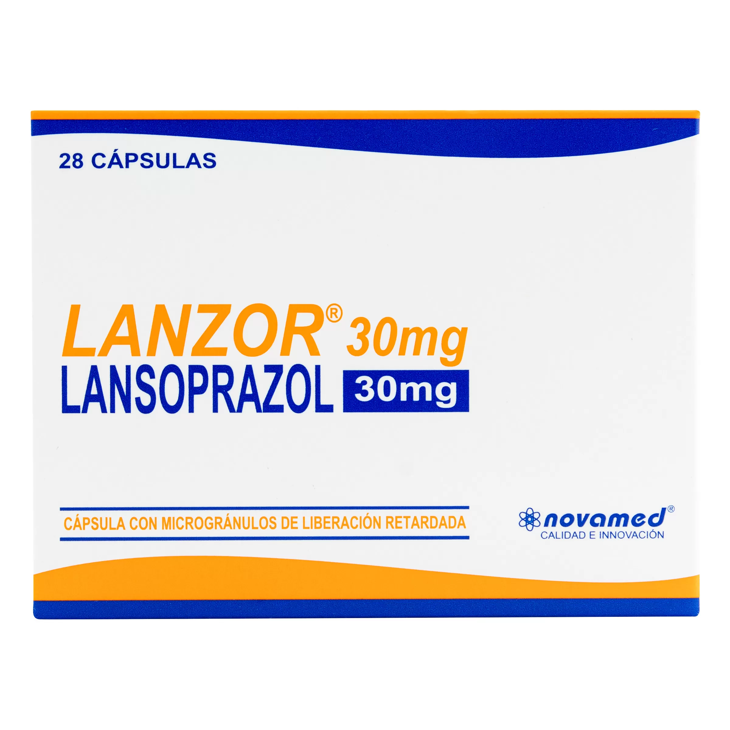 100020905 LANSOPRAZOL LANZOR 30 MG 28 CAP - Imagen 1