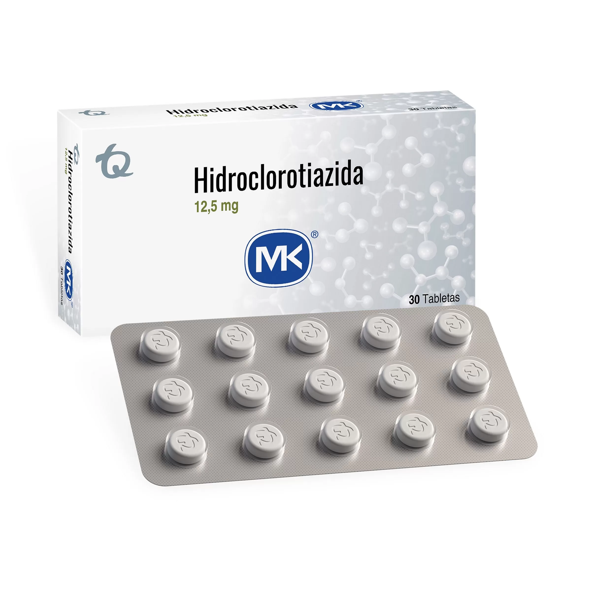 HIDROCLOROTIAZIDA 12.5 MG 30 TBS MK - Imagen 1