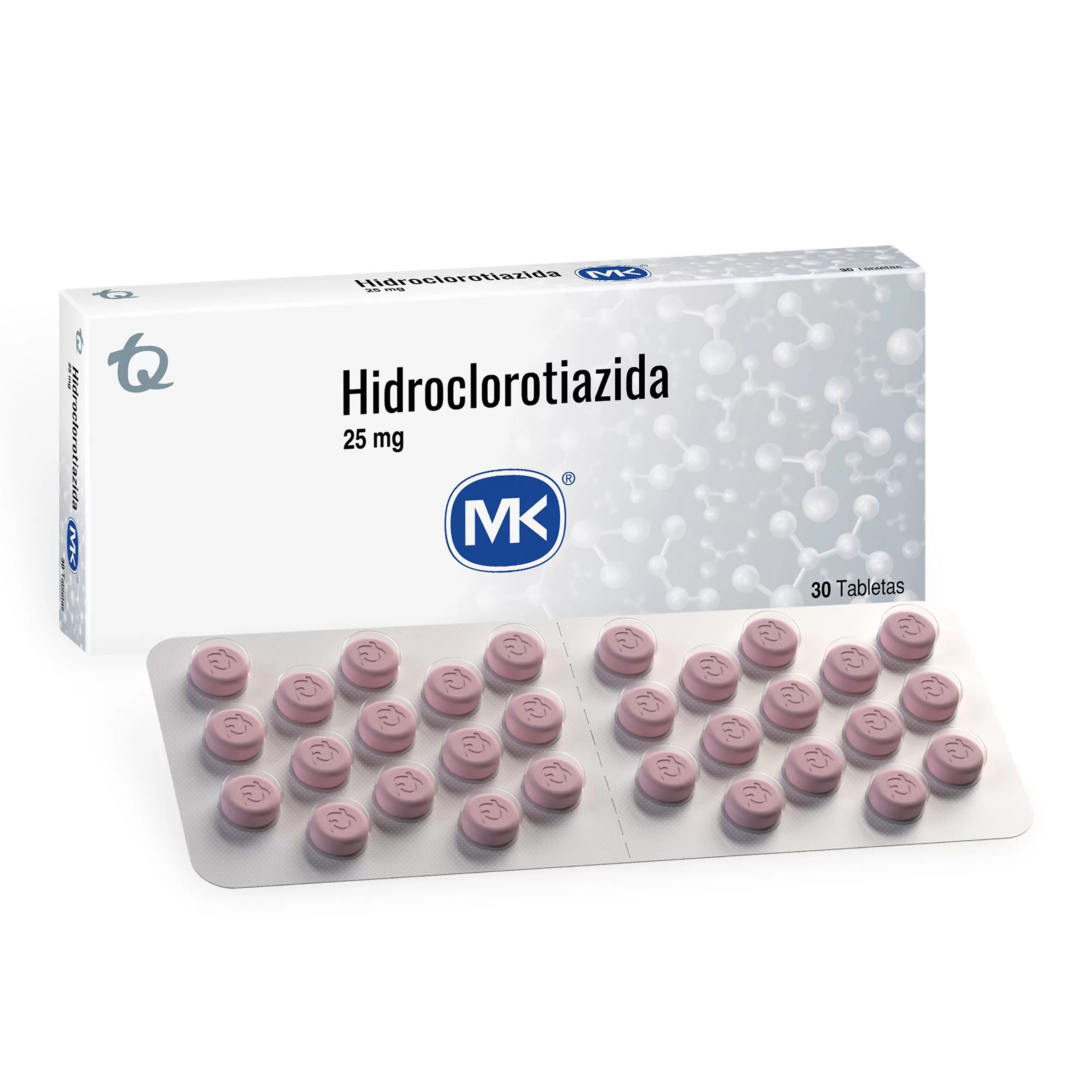 HIDROCLOROTIAZIDA 25 MG 30 TBS MK - Imagen 1