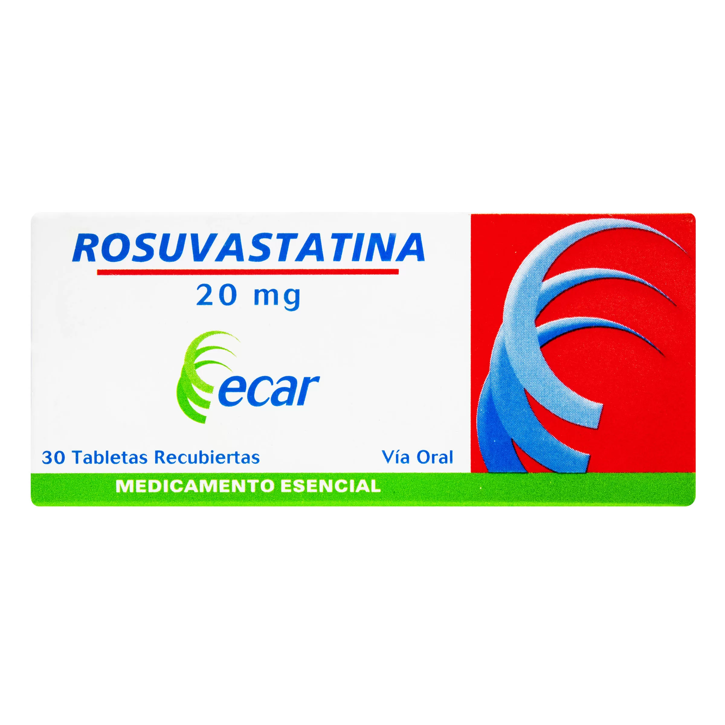 ROSUVASTATINA 20MG 30 TBS ECAR - Imagen 1