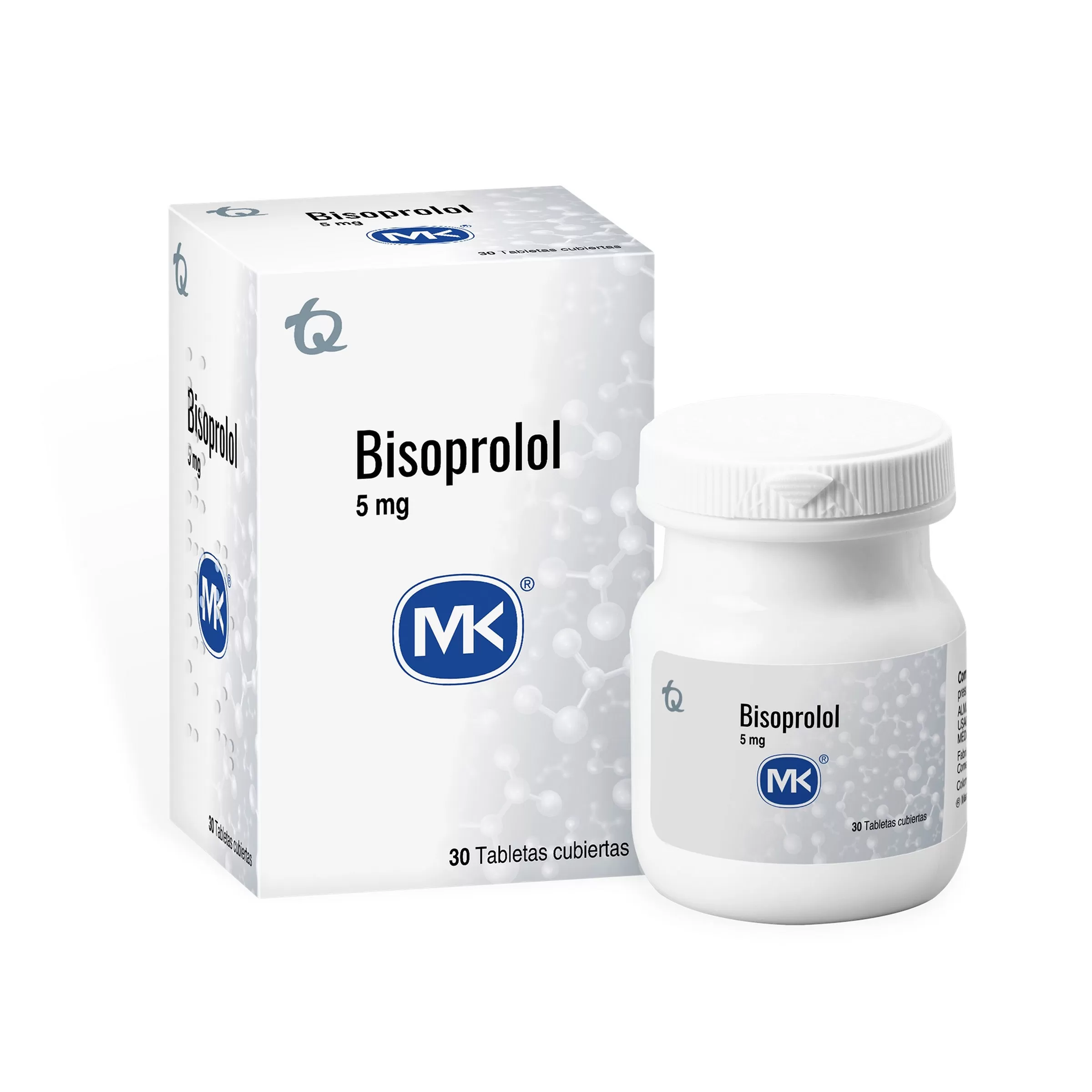 100024530 BISOPROLOL 5 MG 30 TABLETAS MK17484 - Imagen 1