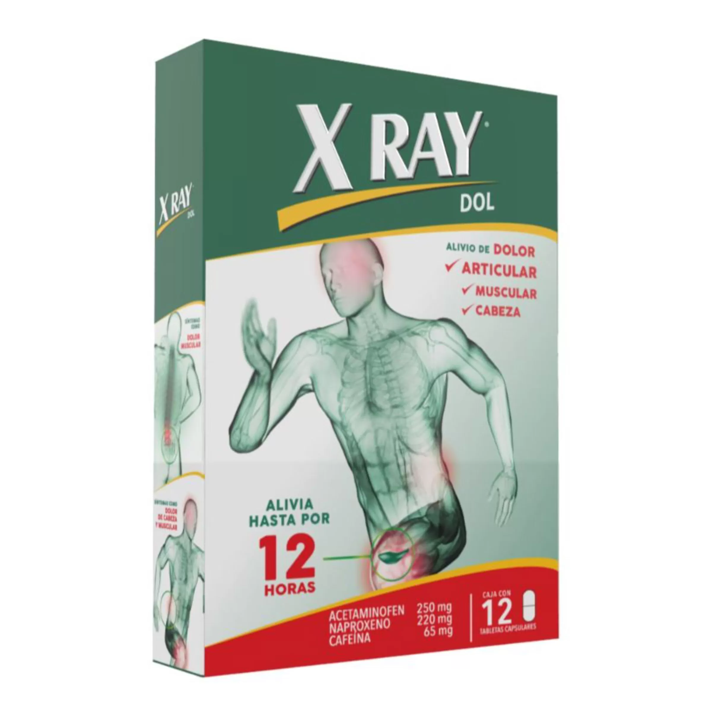 X RAY DOL 12 TABLETAS - Imagen 1