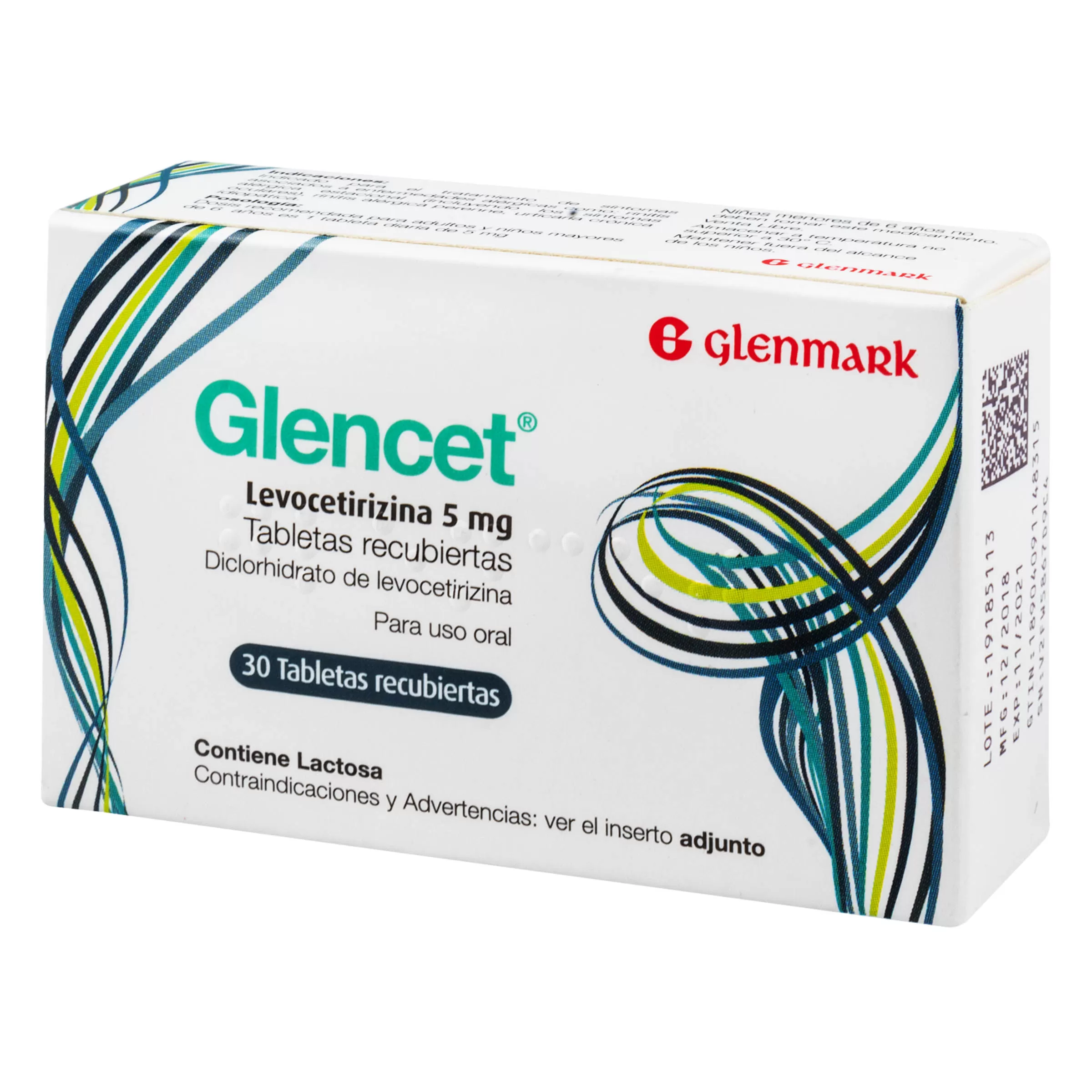 100025624 GLENCET 5 MG 30 TABLETAS - Imagen 1