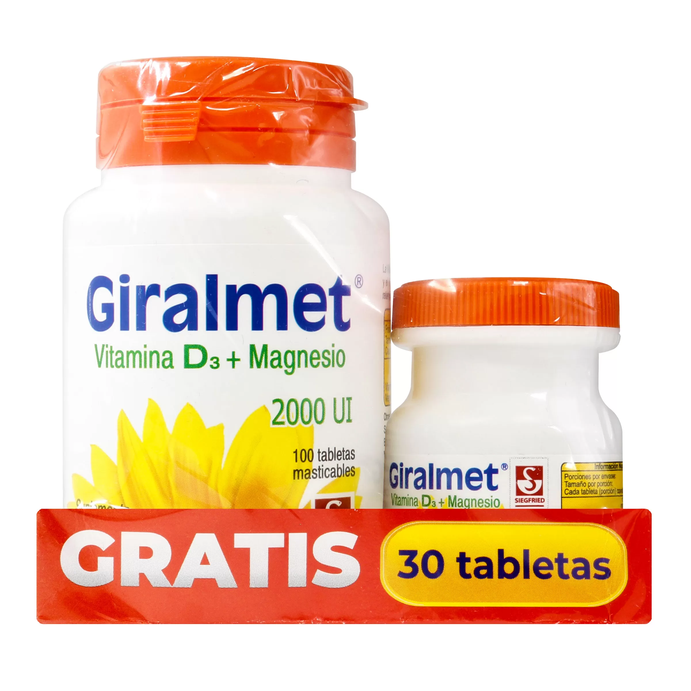 100027285 GIRALMET 2.000 UI 100 TABS GTS 30 TABS - Imagen 1
