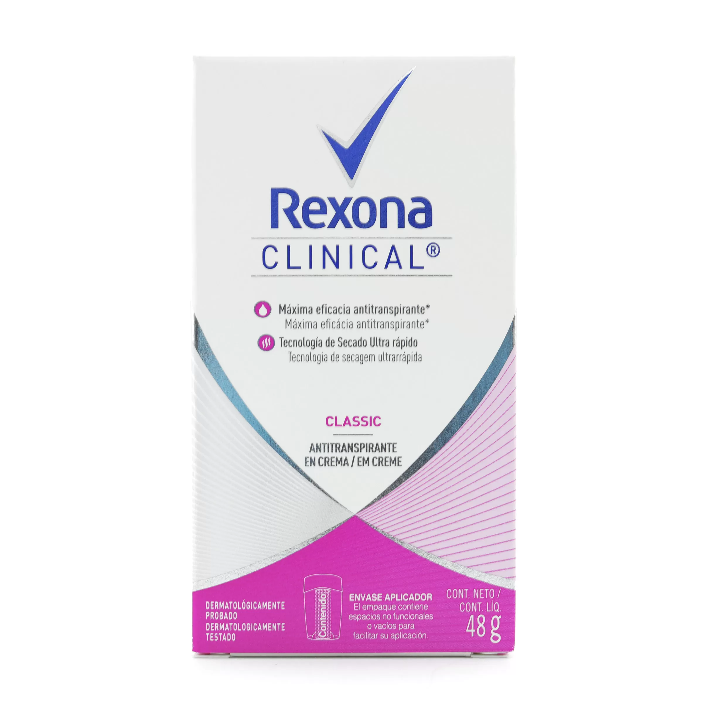DTE.REXONA CLIN.CREM.CLASSIC WOM.48 GR M - Imagen 1