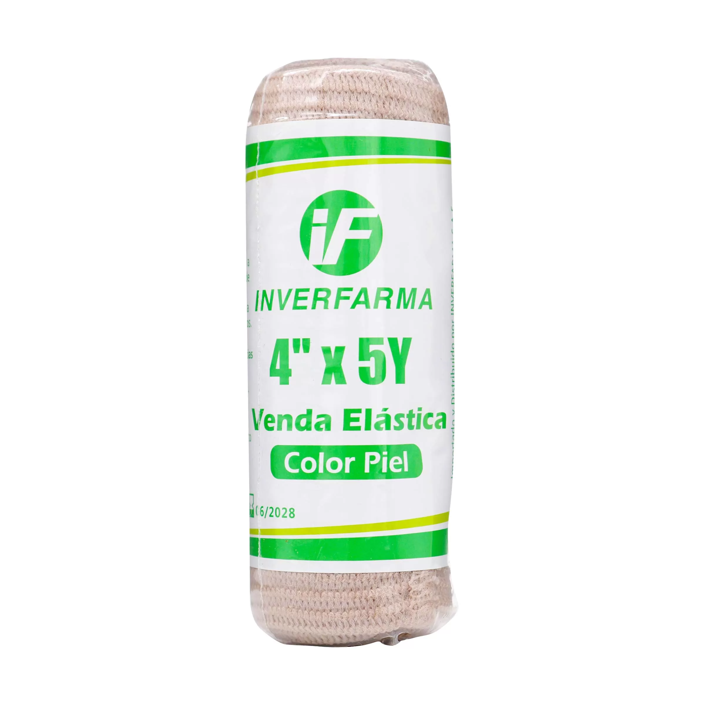 200035578 VENDA ELASTICA COLOR PIEL 4X5 INVERFARMA - Imagen 1
