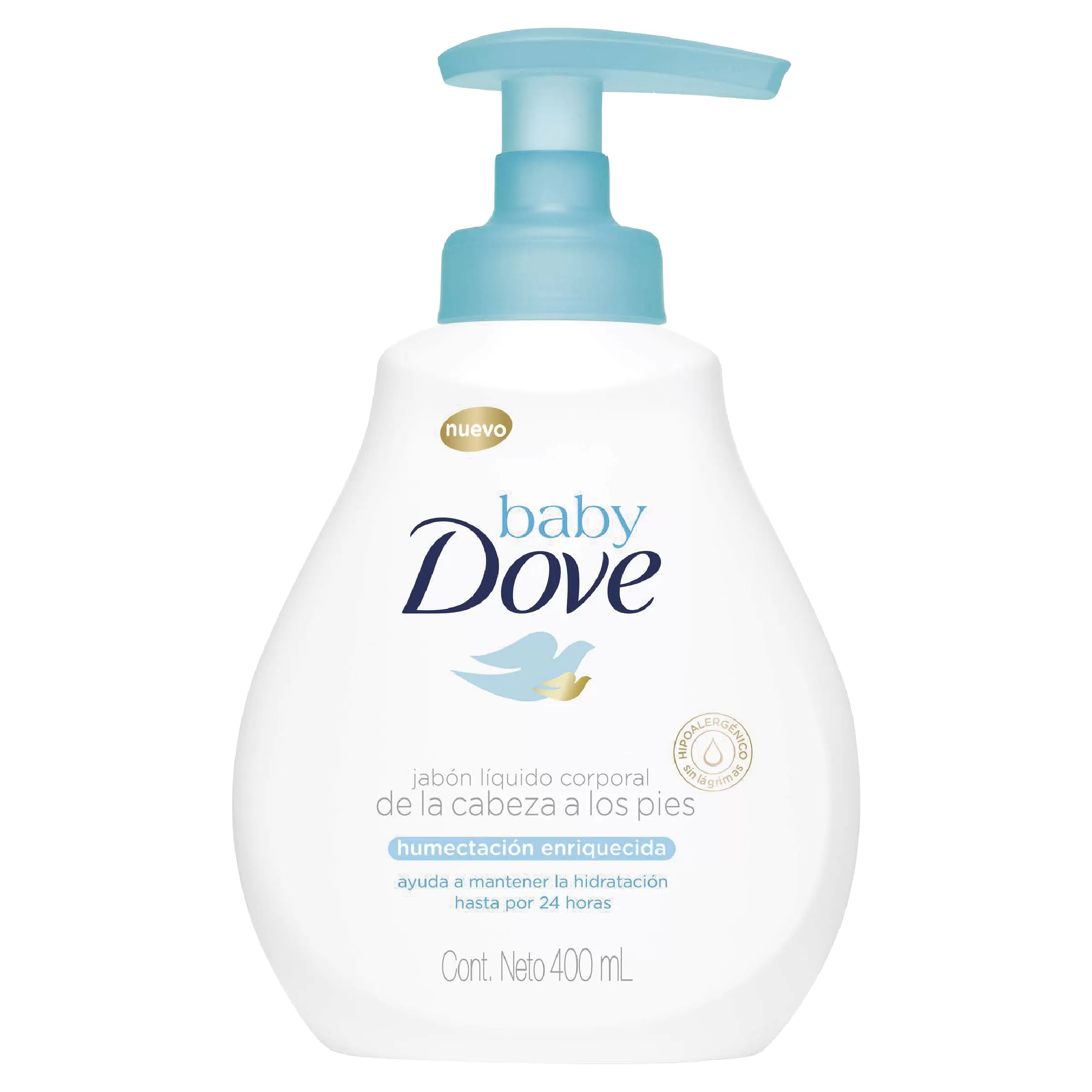 JABON DOVE BABY LIQUIDO HUMEC.ENRI.400ML - Imagen 1