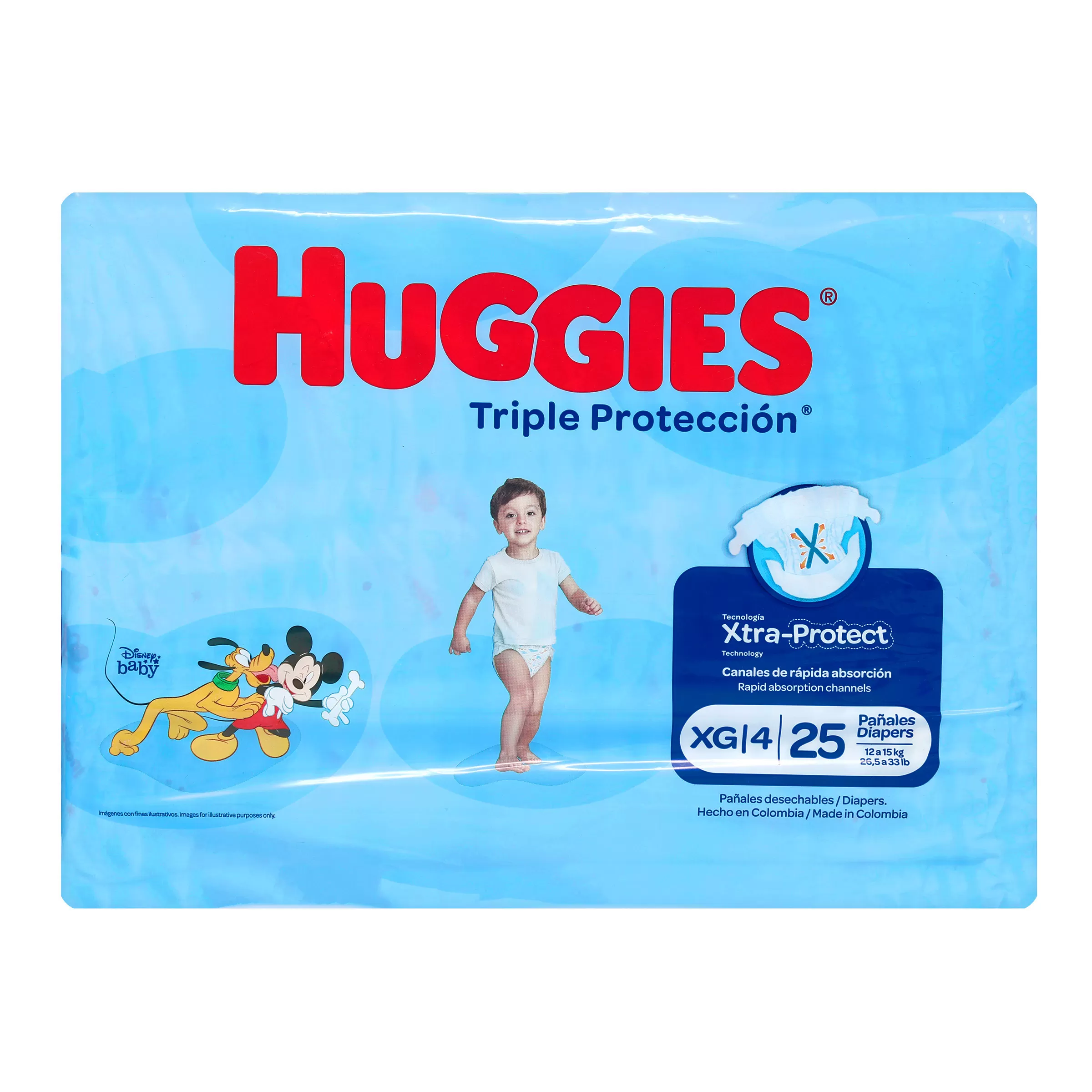 HUGGIES TRI.PROTECCION ET.XG 25 UNDS - Imagen 1