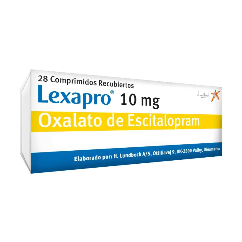 100000086 LEXAPRO 10 MG 28 TABLETAS - Imagen 1