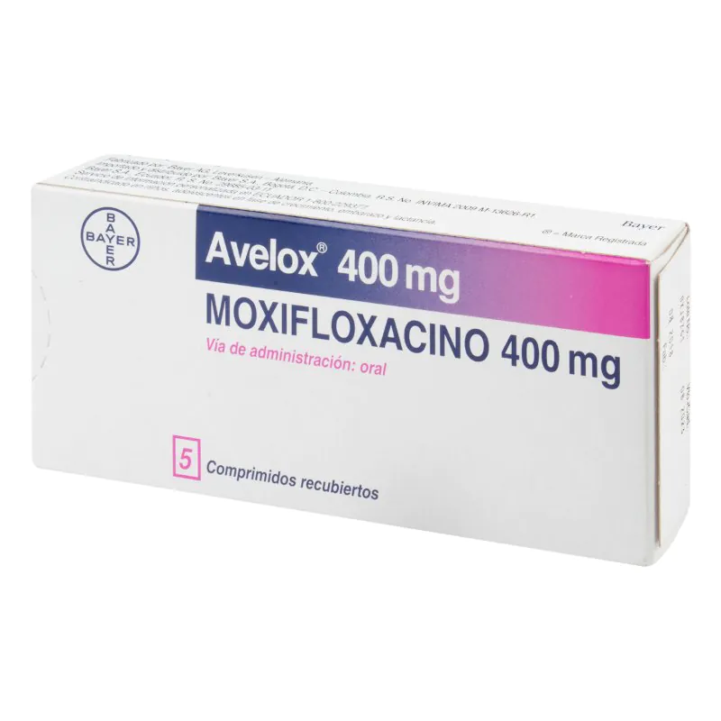 100000479 AVELOX 400 MG 5 TBS - Imagen 1