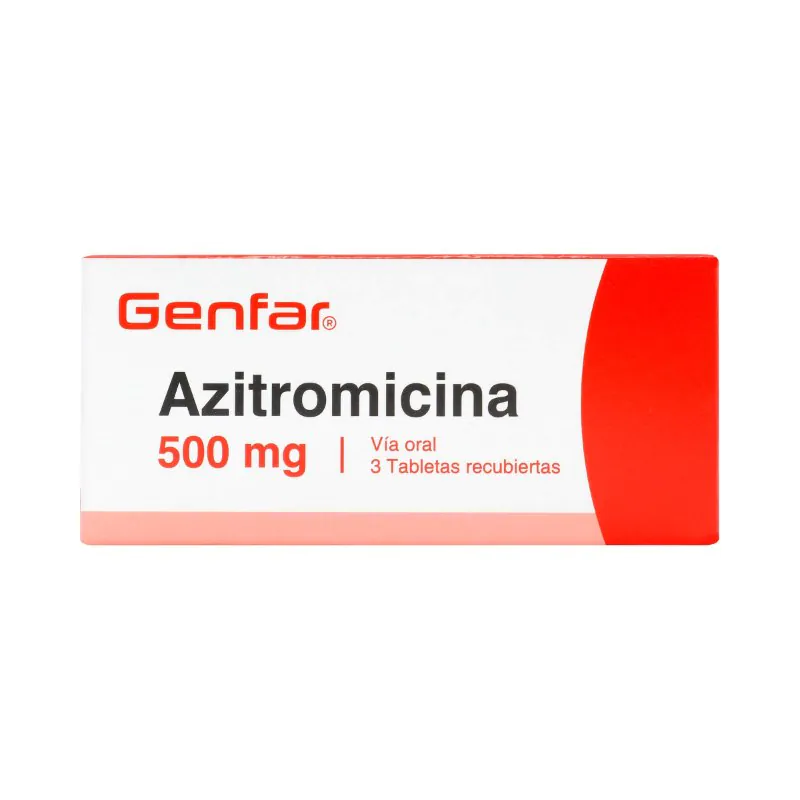 AZITROMICINA 500 MG 3 TABLETAS GF - Imagen 1