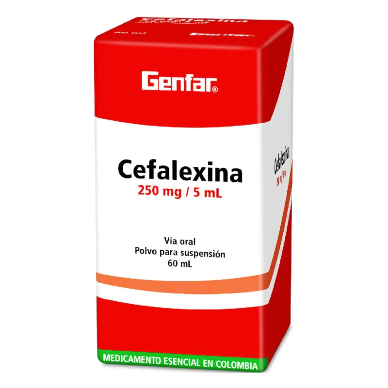 CEFALEXINA 250 MG SUSPENSION 60 ML GF - Imagen 1