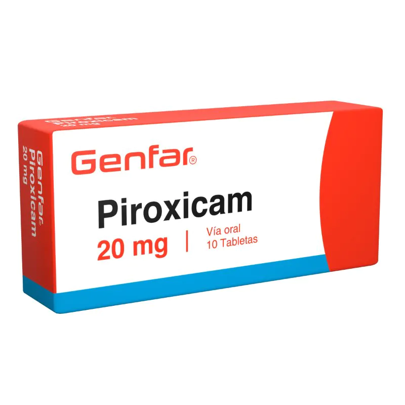 PIROXICAM 20 MG 10 TABLETAS GF - Imagen 1