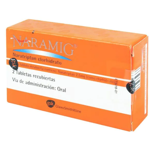 NARAMIG 2.5 MG 2 TBS - Imagen 1