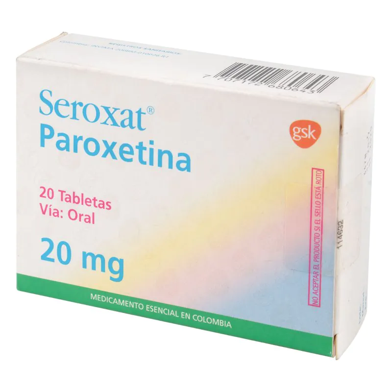 SEROXAT 20 MG 20 TABLETAS - Imagen 1