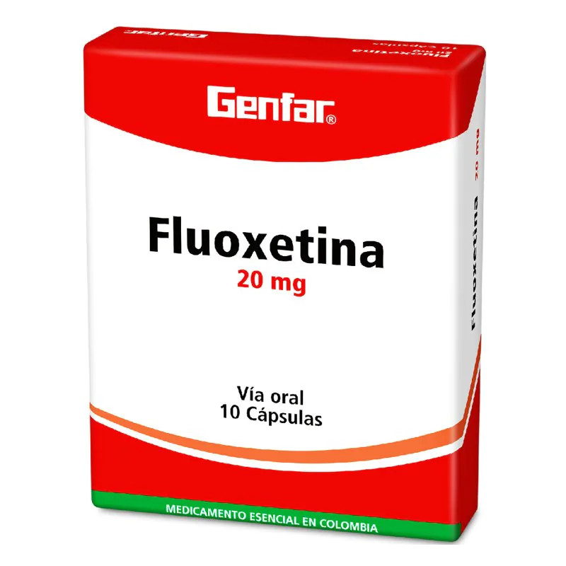 FLUOXETINA 20 MG 10 CAPSULAS GF - Imagen 1
