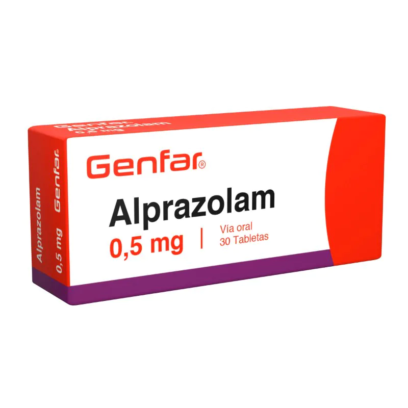 ALPRAZOLAM 0.5 MG 30 TABLETAS GF - Imagen 1