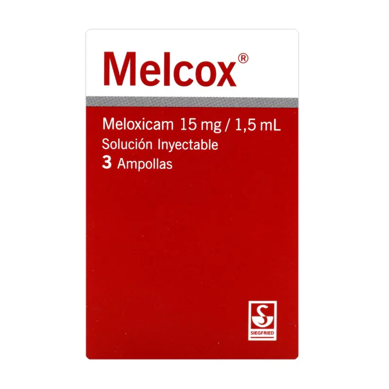 MELCOX 15 MG/1.5 ML 3 AMP MELOXICAM - Imagen 1