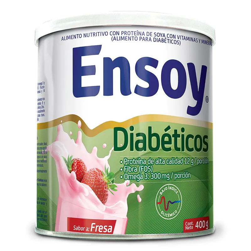 100013915 ENSOY DIABETICOS FRESA 400 GR - Imagen 1