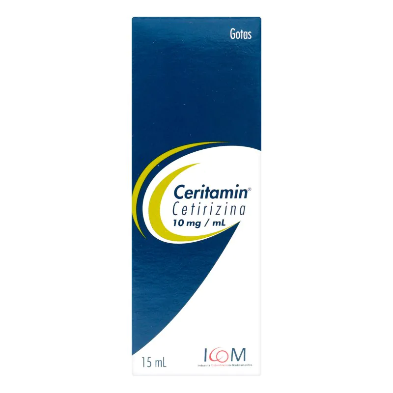 CETIRIZINA CERITAMIN 10 MG/ML GOTAS 15 ML ICOM - Imagen 1