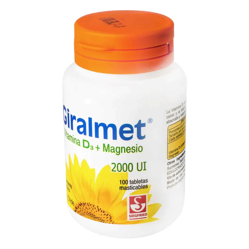 GIRALMET VITAMINA D 2000 UI 100 TBS - Imagen 1