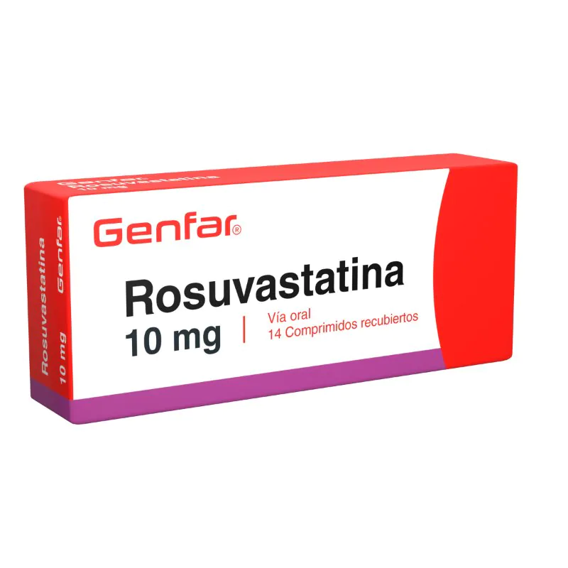 100017209 ROSUVASTATINA 10 MG 14 TABLETAS GF - Imagen 1