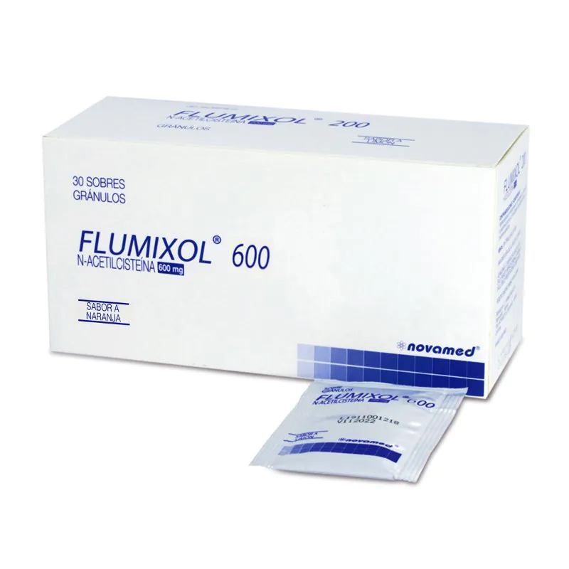 100017646 N-ACETILCISTEINA FLUMIXOL 600 MG - Imagen 1