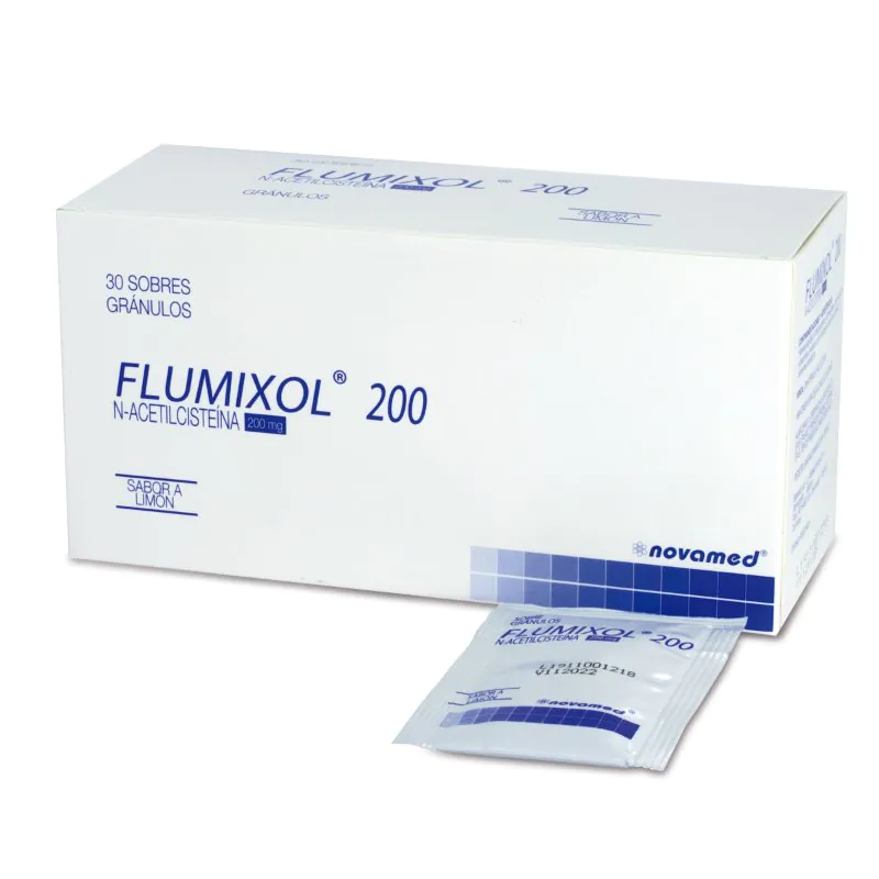 100017647 N-ACETICISTEINA FLUMIXOL 200 MG - Imagen 1