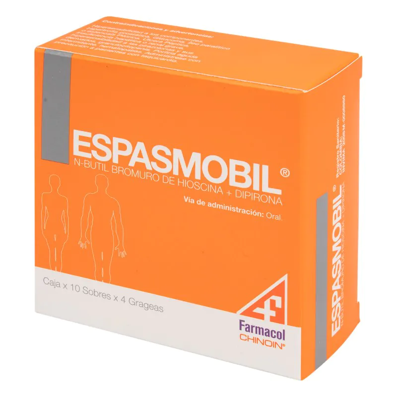 100018336 ESPASMOBIL 10 SOBRES 4 TABLETAS - Imagen 1
