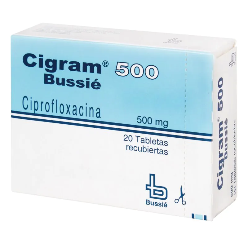 100019574 CIGRAM 500 MG 20 TABLETAS - Imagen 1