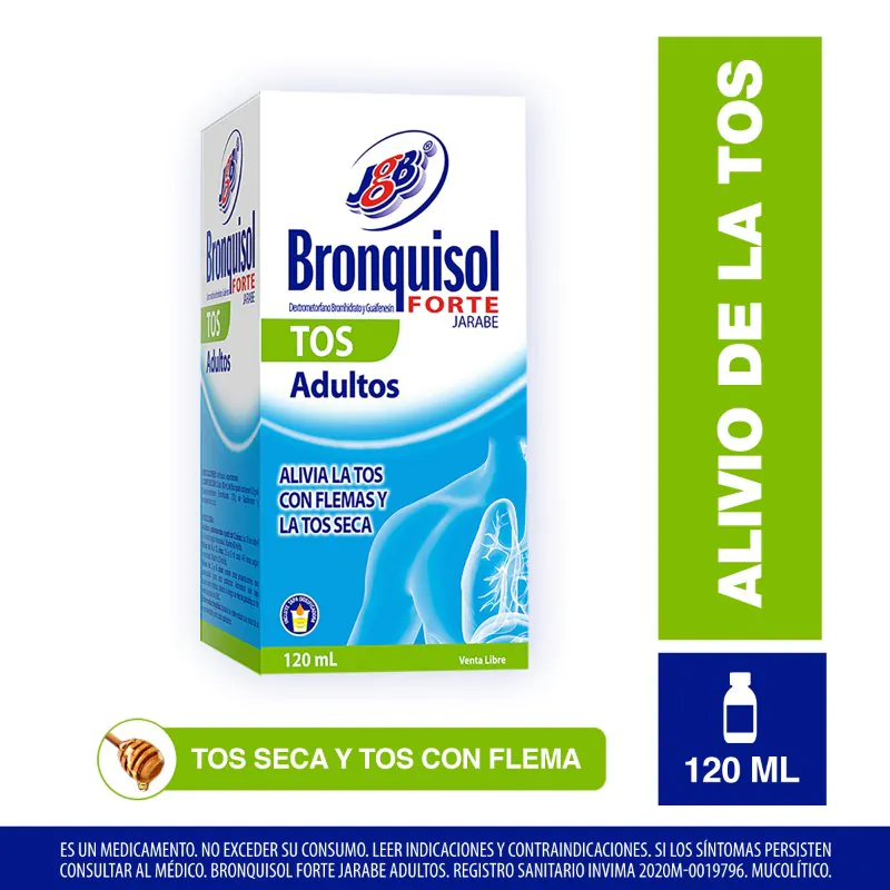 BRONQUISOL FORTE TOS ADULTO JBE 120 ML - Imagen 1