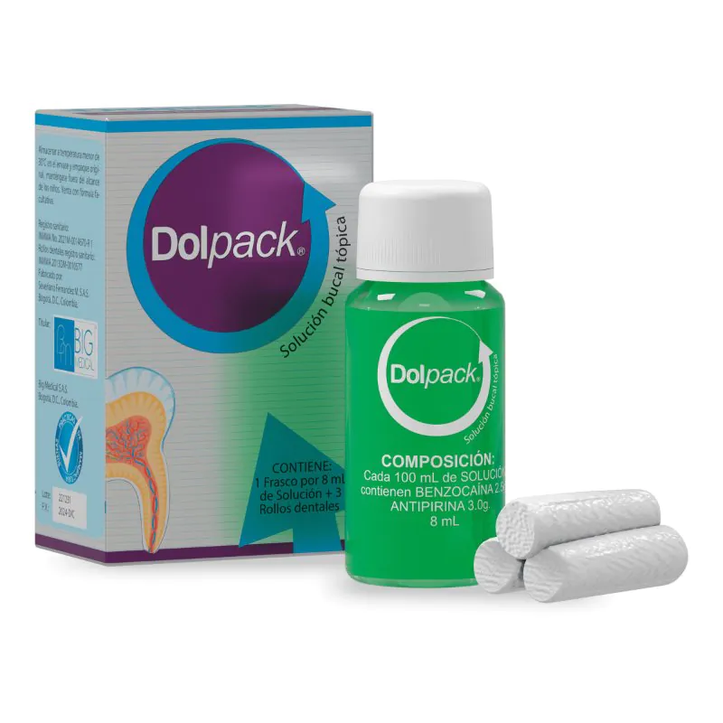 CALZAS DOLPACK 8 ML +3 ROLLOS DENTALES - Imagen 1