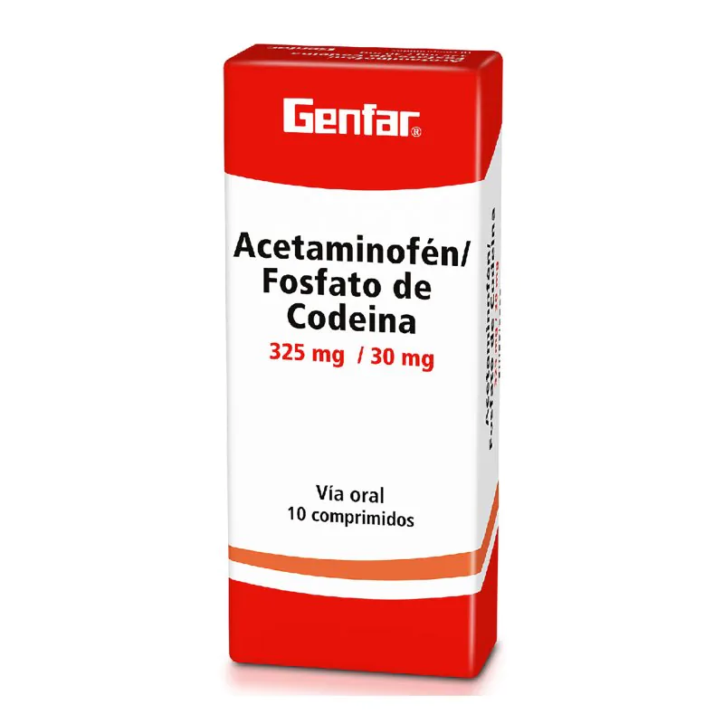 100022490 ACETAMINOFEN+CODEINA 325/30MG 10 TBS GF - Imagen 1