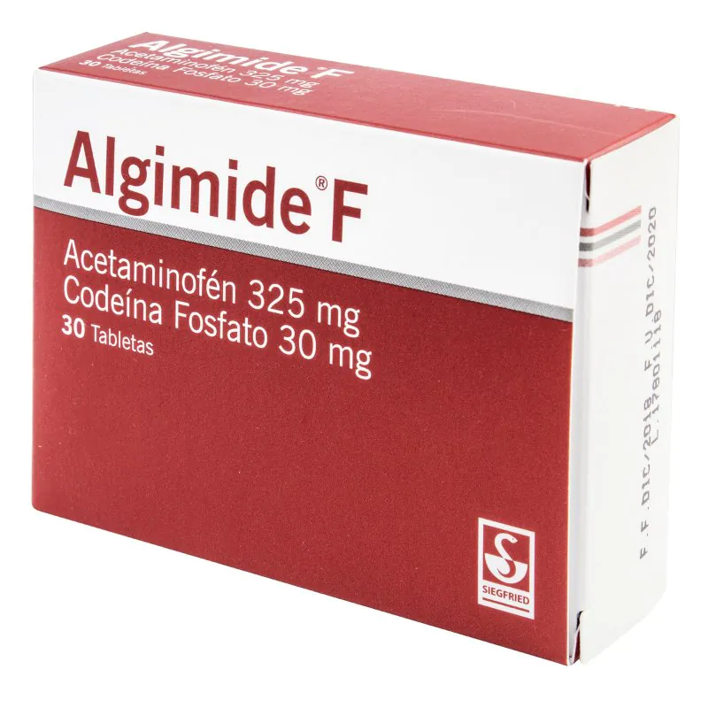 100022851 ALGIMIDE F 325/30 MG 30 TBS ACETA/CODEIN - Imagen 1