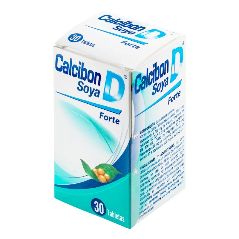 CALCIBON D SOYA FORTE 30 TABLETAS - Imagen 1