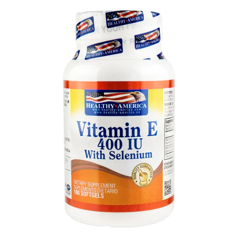 100023768 VITAMIN E HEALTHY 400 IU 100 SOFTGELS IV - Imagen 1