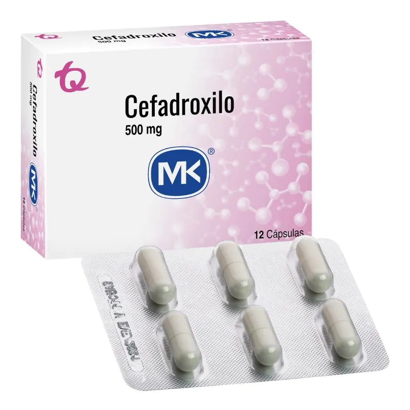 CEFADROXILO 500 MG 12 TABLETAS MK - Imagen 1