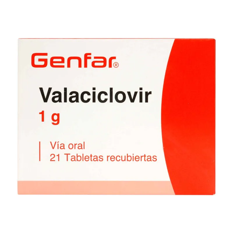 100024730 VALACICLOVIR 1 GR 21 TABLETAS GF - Imagen 1