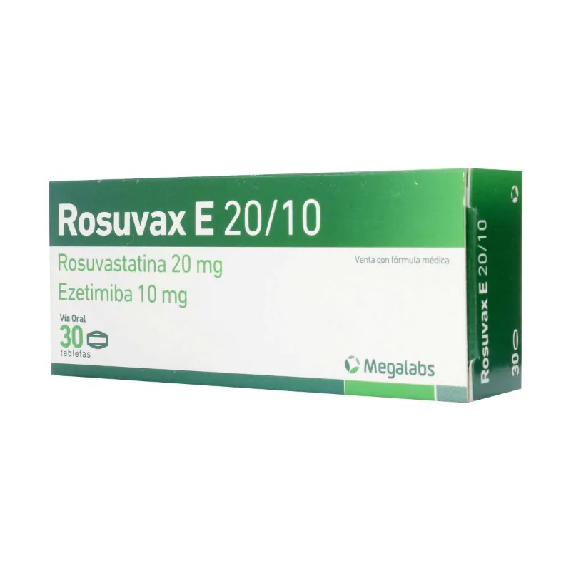 ROSUVAX E 10/20 MG 30 TABLETAS - Imagen 1