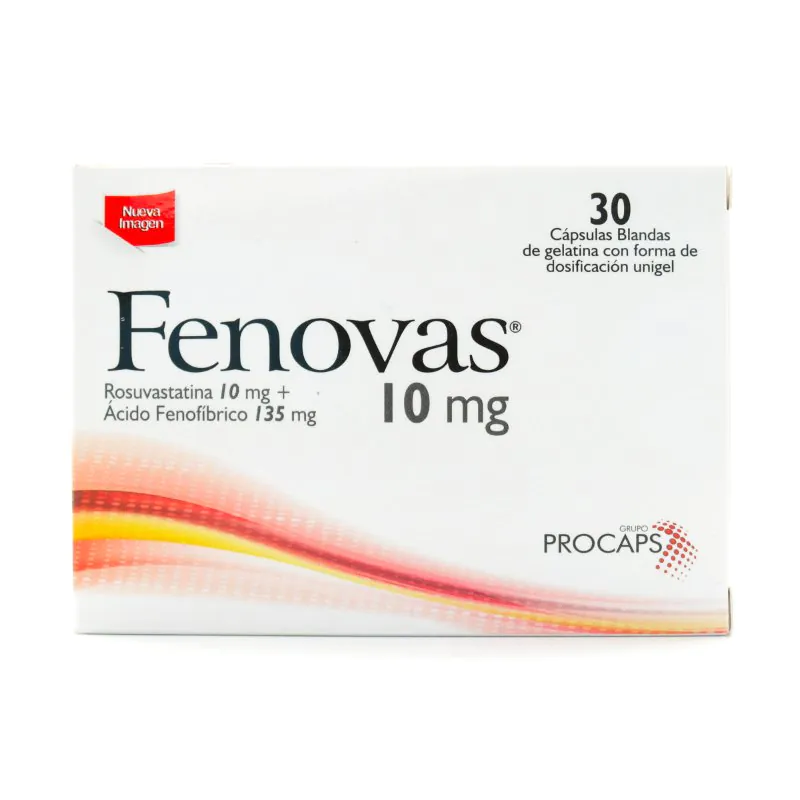 100024907 FENOVAS 10 MG 30 CAP BLANDAS - Imagen 1