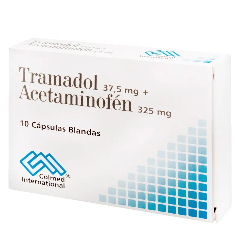 100025027 TRAMADOL 37.5 MG+ACETAM.325 MG 10CAPS PC - Imagen 1