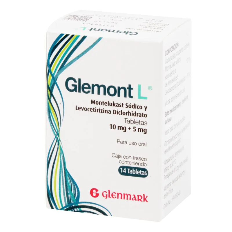 GLEMONT L 10MG+5MG 14 TABLETAS - Imagen 1