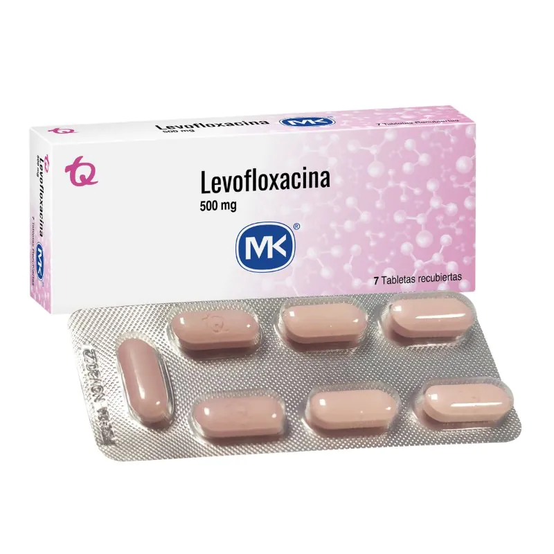 LEVOFLOXACINA 500 MG 7 TABLETAS MK - Imagen 1