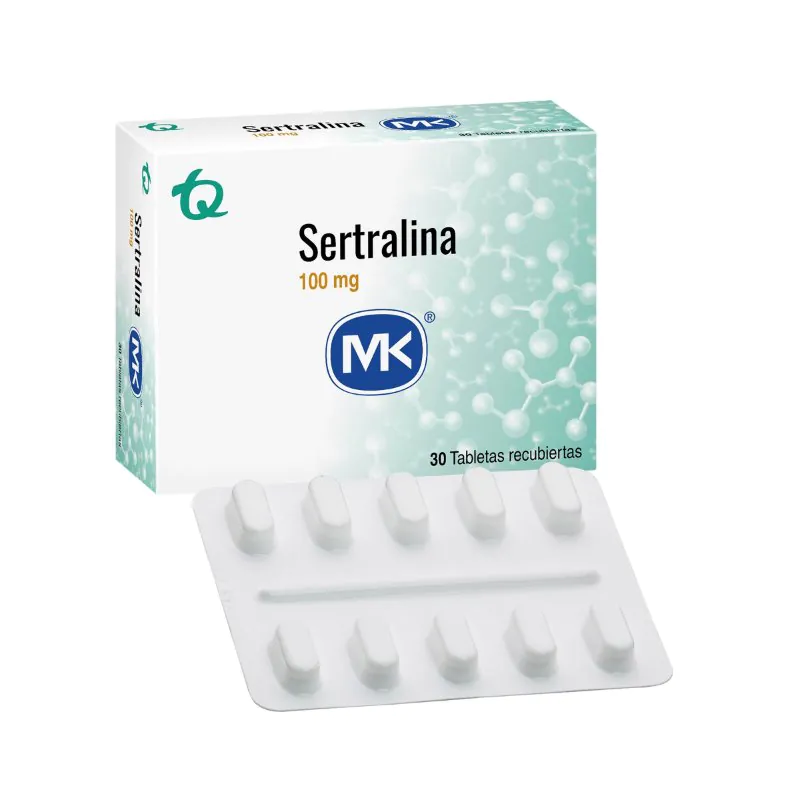 100026631 SERTRALINA 100 MG 30 TABLETAS MK - Imagen 1