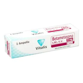 BETAMETASONA 8MG/2ML 1 AMPOLLA VT
