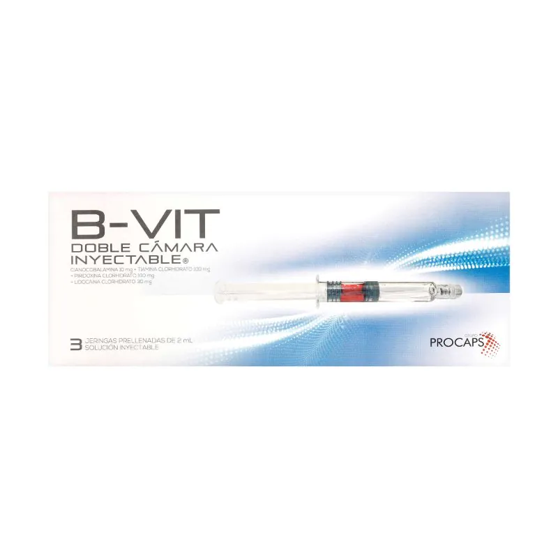 100027810 B-VIT DC 3 AMPOLLAS JERINGA PRELLENADA - Imagen 1