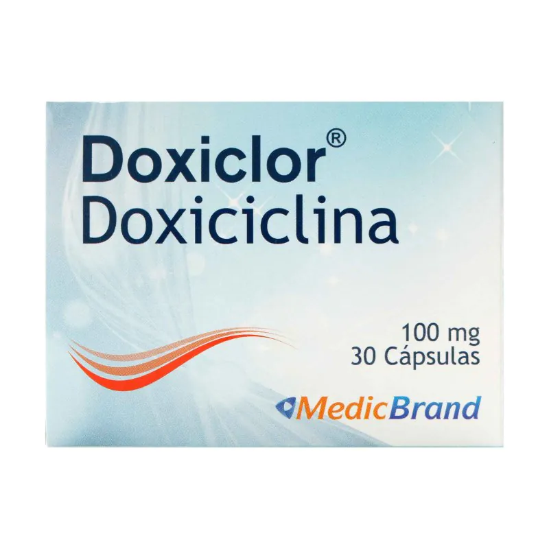 DOXICLOR 100 MG 30 CAPS COA - Imagen 1