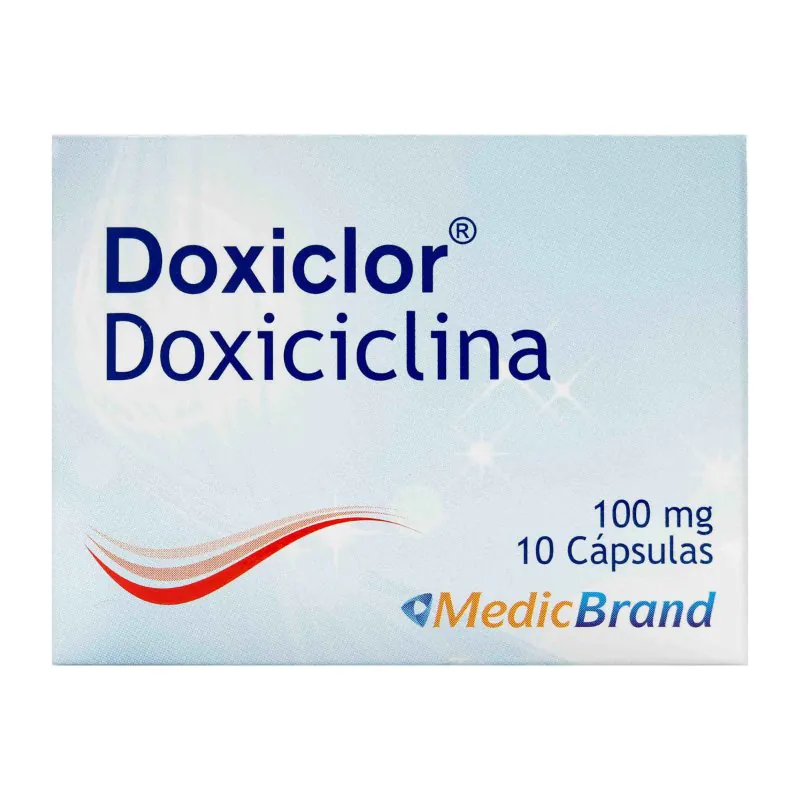 100028367 DOXICLOR 100 MG 10 CAPS COA - Imagen 1